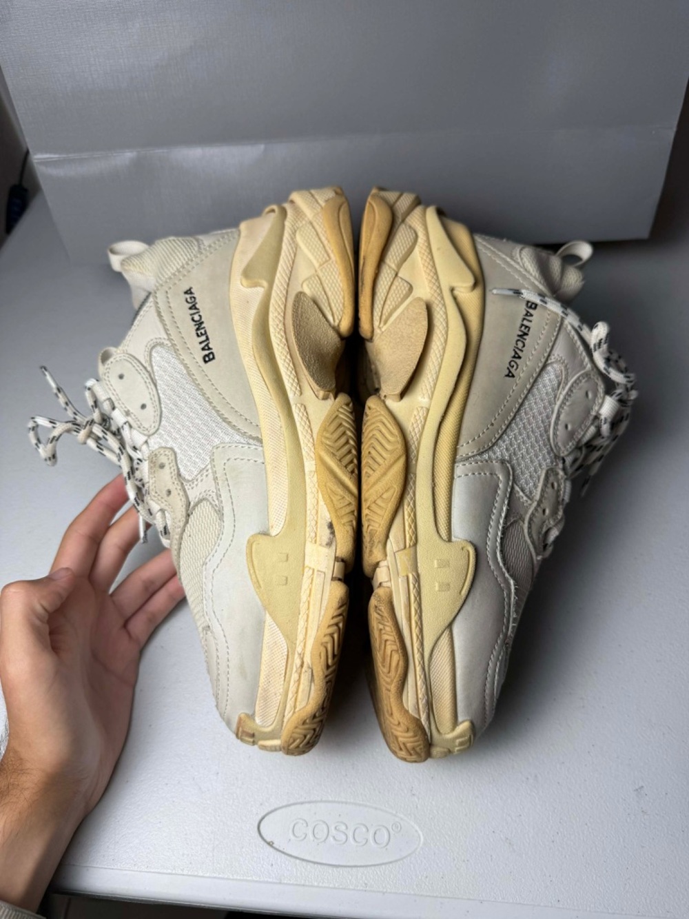 BALENCIAGA TRIPPLE S SNEAKERS WHITE 42 (9 US) IN EXCELLENT CONDITION!! - Picture 12 of 13